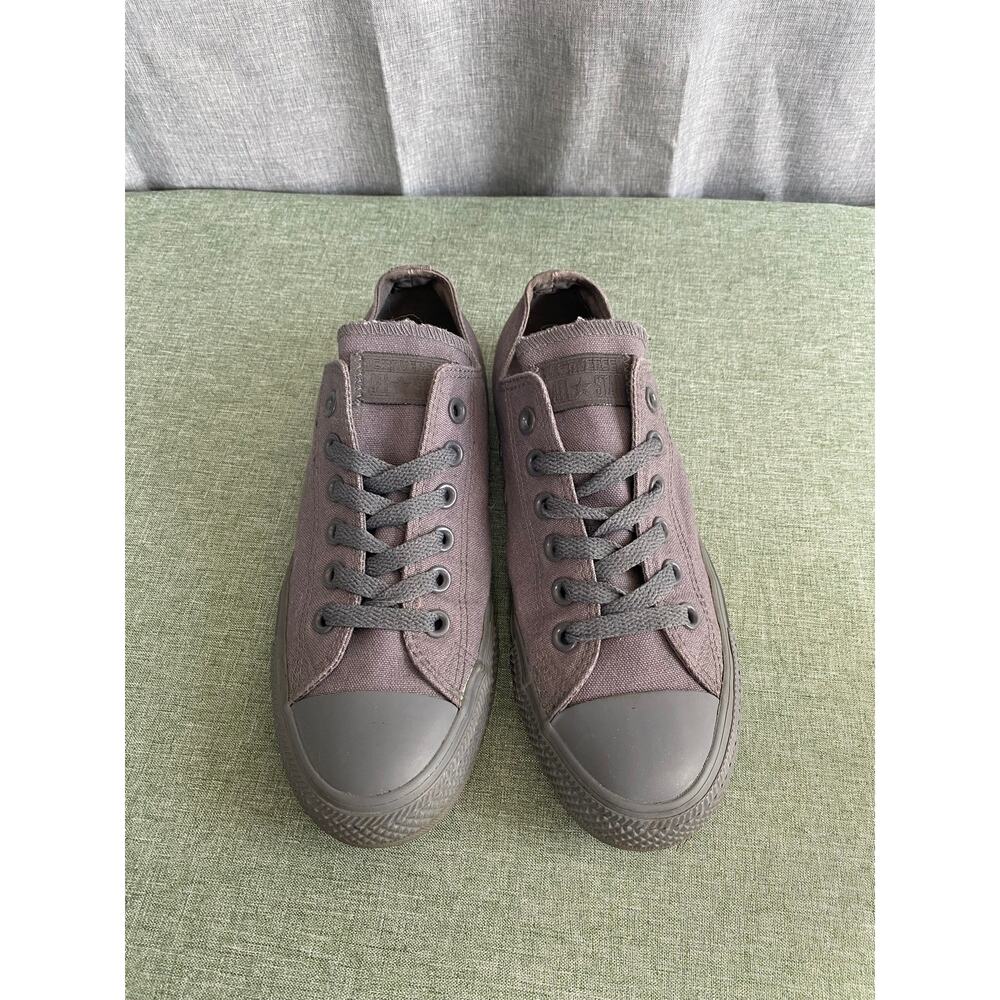 Converse All Star Chuck Taylor Low Top Charcoal Dark Grey Shoes Mens 6 Womens 8 - Picture 3 of 9